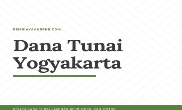 Dana Tunai Yogyakarta