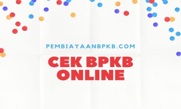 Cek BPKB Online