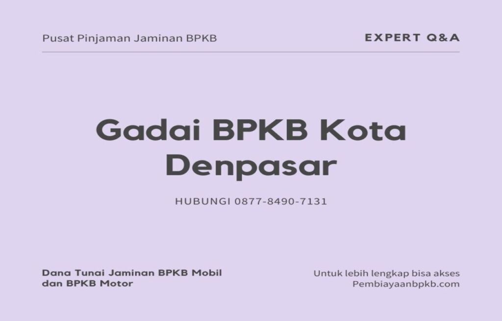 Gadai BPKB Denpasar