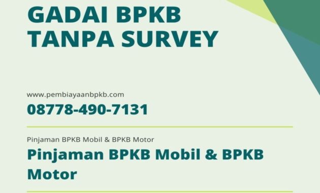 Gadai BPKB Tanpa Survey