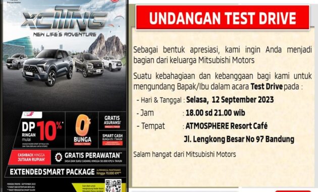 Test Drive Mitsubishi Bandung